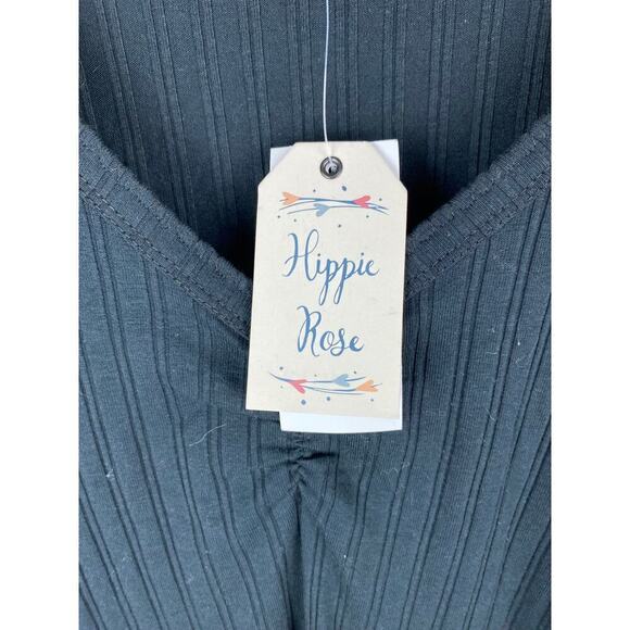 NWT Hippie Rose L Black Short Knit Mini Shift Dress $34.00 - Picture 7 of 7